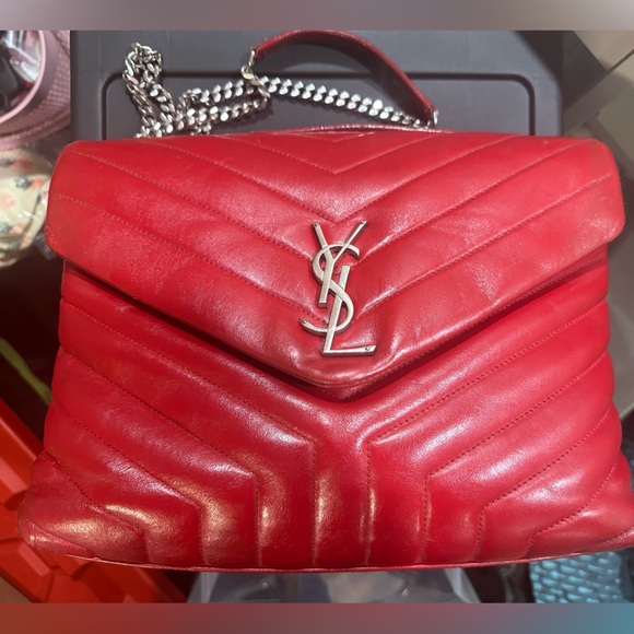 Yves Saint Laurent Scarlet Medium Lou Lou Bag - Picture 2 of 6